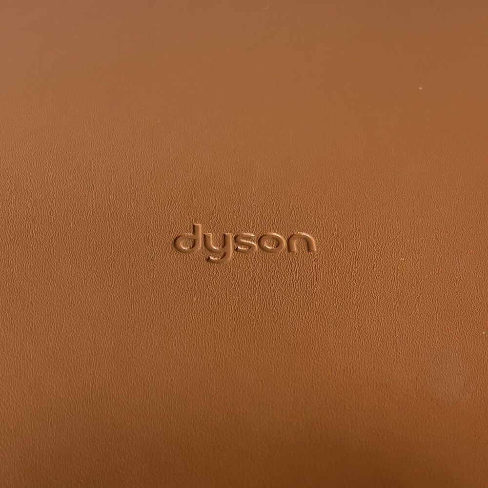 DYSON Airwrap Styler Leather Large Storage Hard Box Cognac Brown Tan CASE ONLY - Picture 8 of 12